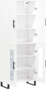 vidaXL Ντουλάπι Λευκό 69,5x34x180 εκ. από Επεξεργασμένο Ξύλο