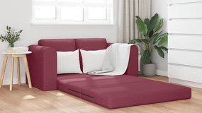 vidaXL Διθέσιος Καναπές 2-σε-1 Μπορντό 148x71x83 cm Ύφασμα