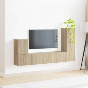 vidaXL Σετ επίπλου τηλεόρασης 3 τμχ. Δρύς Sonoma Επεξεργασμένο Ξύλο