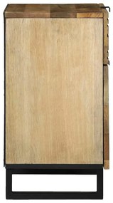 vidaXL Κομοδίνο με συρτάρι Καφέ 50 x 33 x 60 εκ Μασίφ ξύλο μάνγκο
