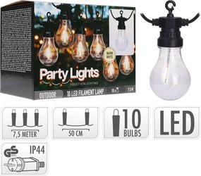PARTY LIGHTS LED CHAIN WITH 10 BULBS 10LED LE2100170