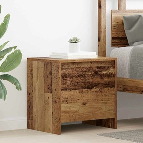 vidaXL Κομοδίνο Παλιό ξύλο 45 x 34 x 44,5 εκ Επεξεργασμένο ξύλο