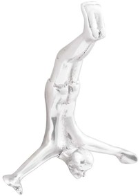 vidaXL Γλυπτική Ασημί 22 x 8 x 25 εκ. Αλουμίνιο