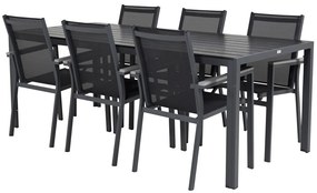 Σετ Τραπέζι και καρέκλες Dallas 2321, Polyξύλο, Μέταλλο, Ύφασμα | Epipla1.gr