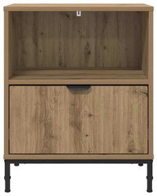 vidaXL Κομοδίνα 2 pcs artisan δρυς 49 x 36 x 61 εκ Επεξεργασμένο ξύλο