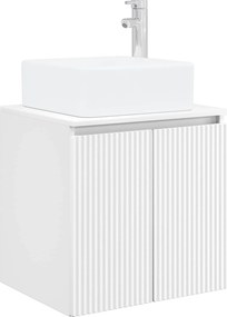 vidaXL Σετ Ντουλαπιών Μπάνιου 4 pcs Λευκό Επεξεργασμένο Ξύλο