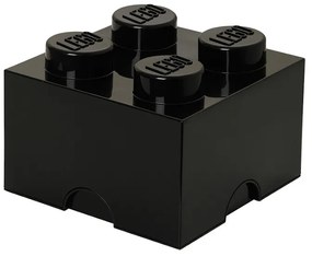 Κουτί αποθήκευσης LEGO®τετράγωνο μεγάλο μαύρο 25x25x18cm