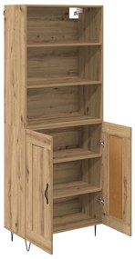 vidaXL Highboard Artisan Oak 69,5 x 34 x 180 εκ. Επεξεργασμένο ξύλο