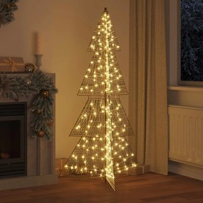 vidaXL Χριστουγεννιάτικο Δέντρο 240 LED Θερμό λευκό 180 cm PET