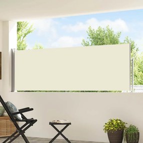 vidaXL Σκίαστρο Πλαϊνό Συρόμενο Βεράντας Κρεμ 100 x 514 εκ.