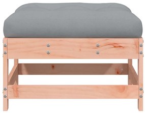 vidaXL Υποπόδιo Κήπου με Μαξιλάρι από Μασίφ Ξύλο Ψευδοτσούγκας