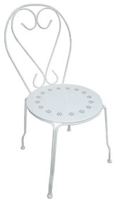 BISTRO Καρέκλα Μέταλλο Βαφή Άσπρο 41x48x90cm Ε5182,1
