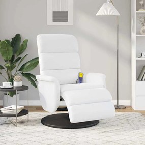 vidaXL Κάθισμα μασάζ Λευκό 71 x 98 x 106 εκ. Τεχνητό δέρμα