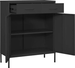 vidaXL Ντουλάπι Αποθήκευσης Ανθρακί 80 x 35 x 101,5 εκ. από Ατσάλι
