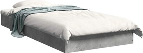 vidaXL Κρεβάτι δαπέδου Γκρι Σκυροδέματος 80 x 200 cm