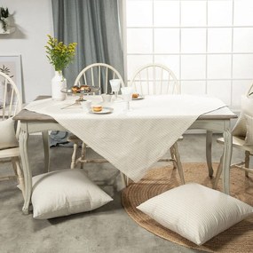 Καρέ Guensa 11 Beige-Grey Teoran 90X90cm Cotton-Polyester