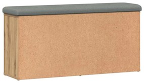 vidaXL Πάγκος παπουτσιών  Artisan Oak 102x32x50 cm Κατασκευασμένο ξύλο
