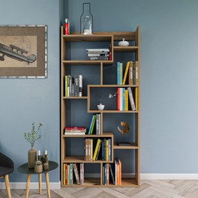 Βιβλιοθήκη Πεύκο FLABRO 90x22x182