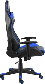 vidaXL Καρέκλα Gaming Περιστρεφόμενη Μπλε PVC