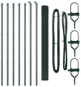 vidaXL Στύλος Περιφράξεων Πράσινο 10 x 1,5 μ (12 x 12 mm πλέγμα)