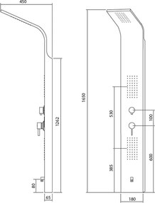 Karag Elea N9901 - Στήλη υδρομασάζ