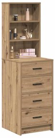 vidaXL Highboard artisan δρυς 40 x 41 x 135 εκ. Επεξεργασμένο ξύλο