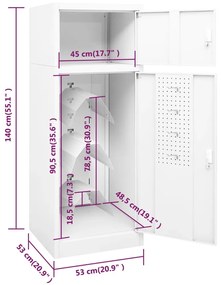 ΝΤΟΥΛΑΠΑ ΓΙΑ ΣΕΛΑ ΛΕΥΚΟ 53 X 53 X 140 ΕΚ. ΑΤΣΑΛΙΝΟ 339599