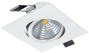 Spot Χωνευτό Saliceto 98306 Dim 4000K 500lm 8,8x8,8 White Eglo Τετράγωνο