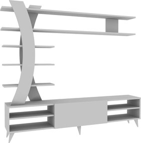 Σύνθεση Τηλεόρασης Λευκό CROFEN 180x29.5x162