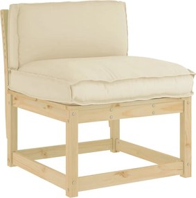 vidaXL Μαξιλάρι Μπεζ 80 x 40 x 12 cm Ύφασμα Όξφορντ