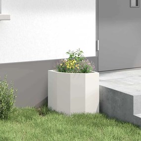 vidaXL Γωνιακό Ροδόδεντρο Λευκό 30 x 30 x 35 εκ Ατσάλι