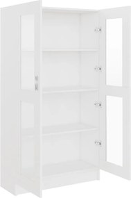 vidaXL Βιτρίνα Λευκή 82,5 x 30,5 x 150 εκ. Επεξ. Ξύλο