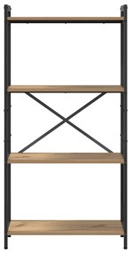 vidaXL Βιβλιοθήκη artisan δρυς 60 x 30 x 118 εκ Επεξεργασμένο ξύλο