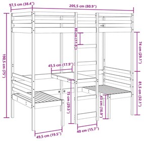 ΣΚΕΛΕΤΟΣ ΥΠΕΡ. ΚΡΕΒΑΤΙ ΓΡΑΦΕΙΟ/ΚΑΡΕΚΛΕΣ 90X200ΕΚ ΜΑΣΙΦ ΠΕΥΚΟ 3308553