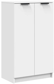 vidaXL Παπουτσοθήκη Λευκή 59x35x100,5 εκ. από Επεξεργασμένο Ξύλο