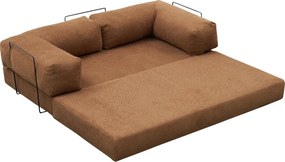 Τριθέσιος Καναπές Comfort - Χρώμα Καφέ - 190x95x75εκ