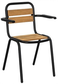 Καρέκλα Texas/P2-T 02-00-1349 48x59x82cm Black-Oak