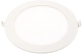 Χωνευτό Φωτιστικό Slim Φ22.5 18W 3000Κ Αλουμινίου Eurolamp-145-68402-Λευκό 145-68402