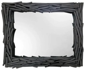 Artekko Nift Καθρέπτης από Πλέγμα Κλαδιών Γκρί (100x10x80)cm Artekko 201-9057