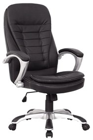 Καρέκλα Γραφείου EYPYΔIKH Μαύρο PU 62x60x108-116cm - 14240003 - 14240003