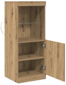 vidaXL Μπουφέ με LED Φώτα στην απόχρωση Artisan Oak 41x37x100 cm