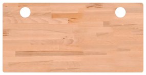 vidaXL Επιφάνεια Γραφείου 100 x 50 x 1,5 εκ. από Μασίφ Ξύλο Οξιάς