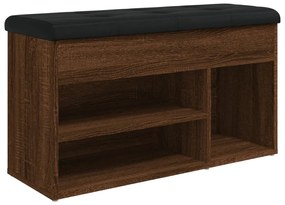 vidaXL Παπουτσοθήκη Καφέ Δρυς 82x32x45,5 εκ. από Επεξεργασμένο Ξύλο