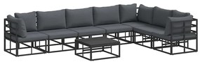 vidaXL Σετ Καναπέ Κήπου με μαξιλάρι 8 pcs
