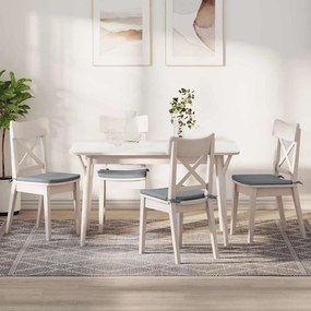 Μαξιλάρια καθισμάτων 4 pcs Ανοιχτό γκρι 40 x 40 x 3 cm ύφασμα