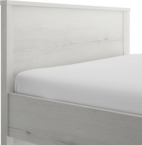Lugano κρεβάτι μονό 209x96x80εκ. ( για στρώμα 90x190εκ. ή 90x200εκ. ) Whitewashed Oak