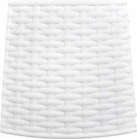 vidaXL Φούστα Χριστουγεννιάτικου Δέντρου Λευκό Ø65x23 cm Πλαστικό