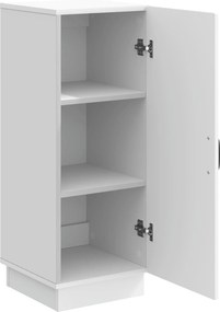 vidaXL Πλαϊνό γραφείο Λευκό 33 x 34,5 x 87 εκ. Επεξεργασμένο Ξύλο