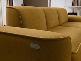 Γωνιακός καναπές Umbert-Moustardi-Δεξιά