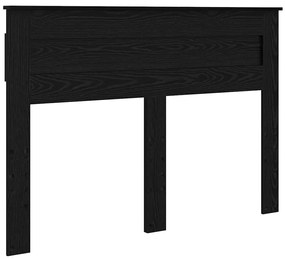 vidaXL Κεφαλάρι Μαύρη Οξυά 140 cm Επεξεργασμένο ξύλο